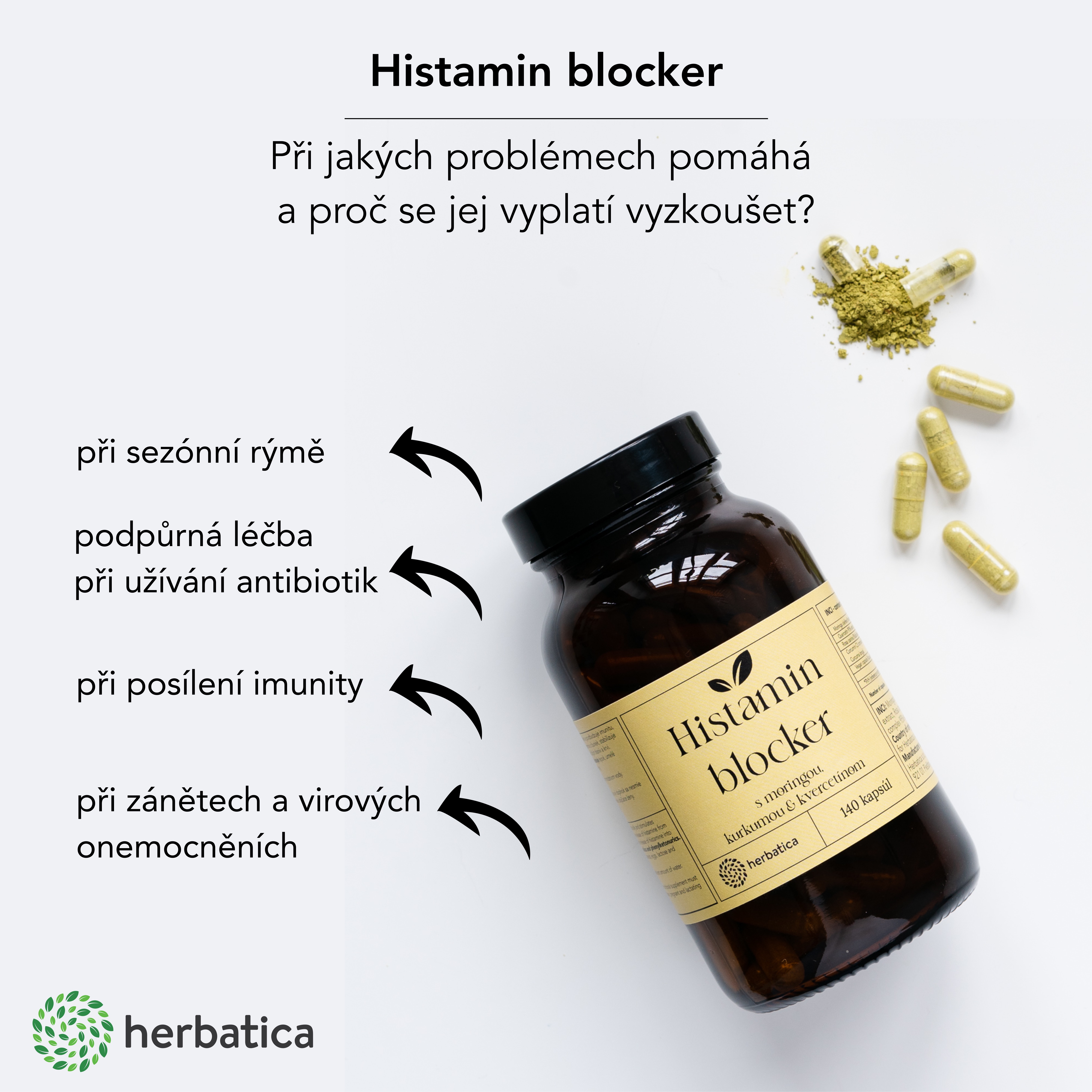 HIT histaminblocker infografika ucinky